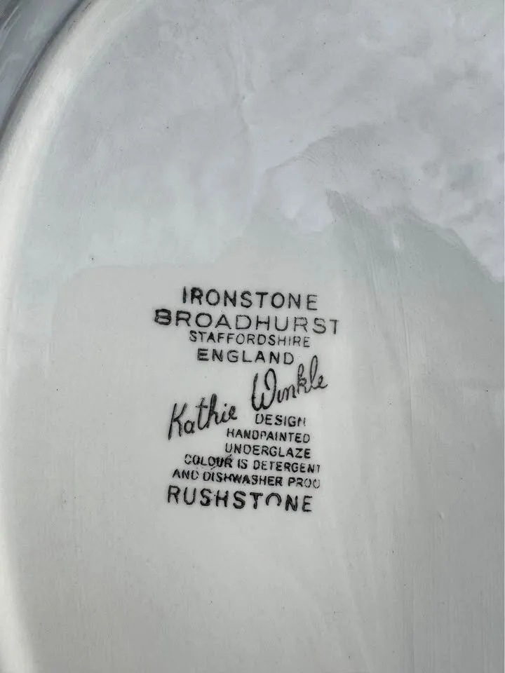Dairy Memorabilia Lactantia Kathie Winkle Ironstone Platters - photo 2