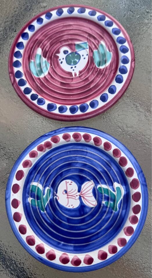 Authentic Solimene & Nuova Vietri Italian Ceramic Espresso/Coaster Set - photo 9