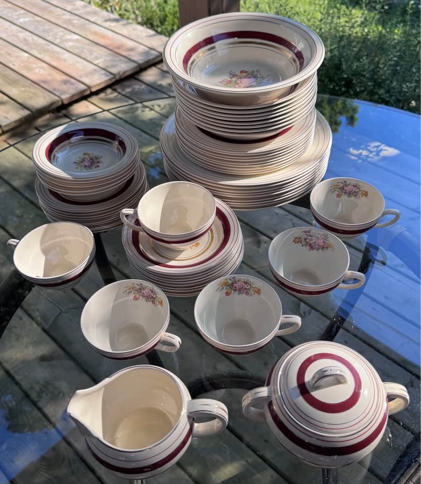 Vintage 1930s Wood’s Ivory Ware England "Regent" Dinnerware Set - 58 Pcs - photo 10