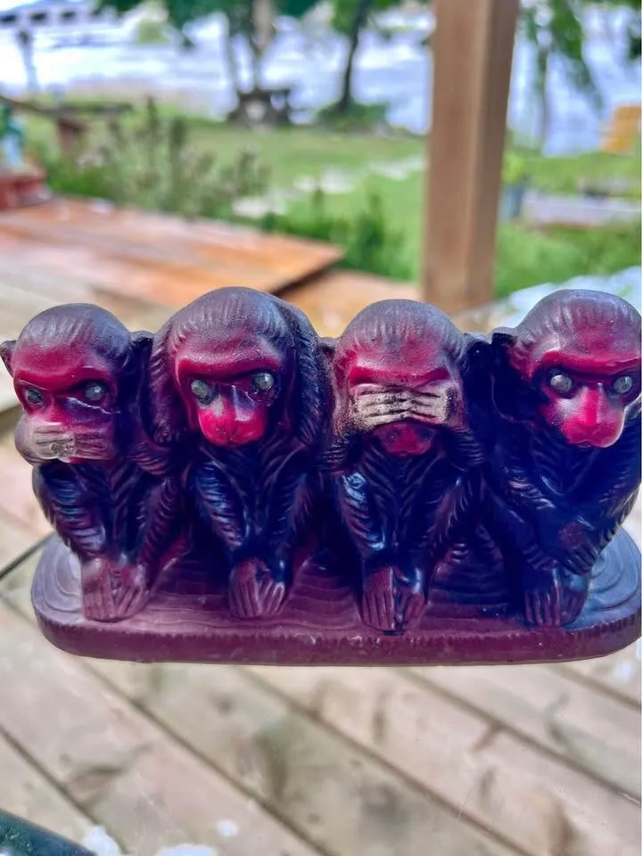 Vintage monkey bank glass eyes - photo 2