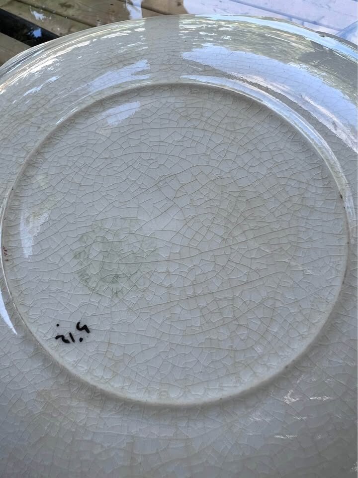 Antique Britannia Pottery Yellow Plate - c. 1880-1910 - photo 2
