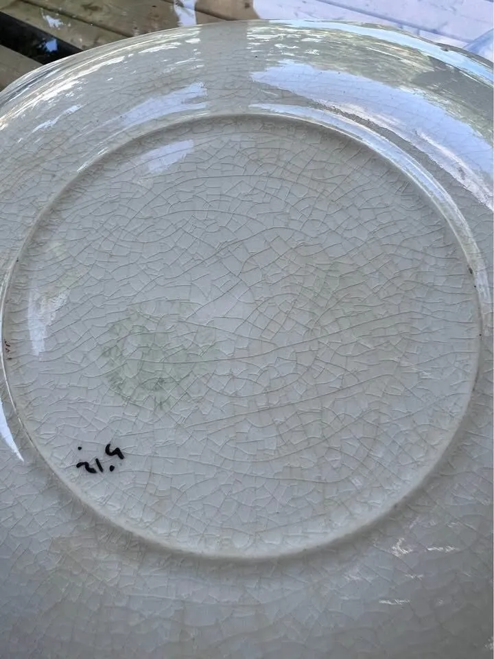 Antique Britannia Pottery Yellow Plate - c. 1880-1910 - photo 2