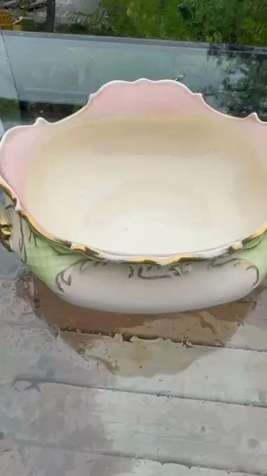 Antique S. Fielding & Co. (Crown Devon) Art Nouveau Centerpiece Bowl - c. 1890s - photo 1