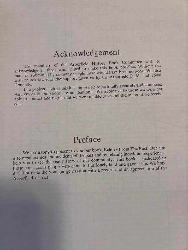 Arborfield Saskatchewan History Book - photo 3