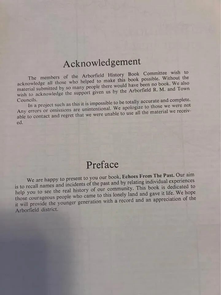 Arborfield Saskatchewan History Book - photo 3