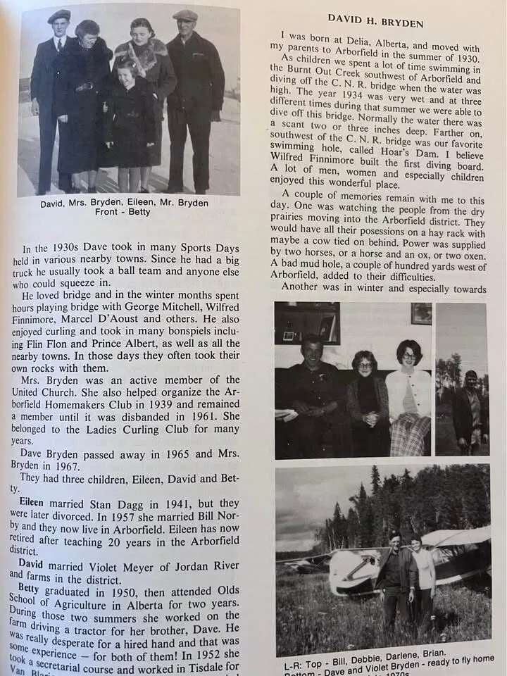 Arborfield Saskatchewan History Book - photo 6