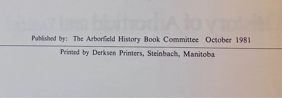 Arborfield Saskatchewan History Book - photo 9