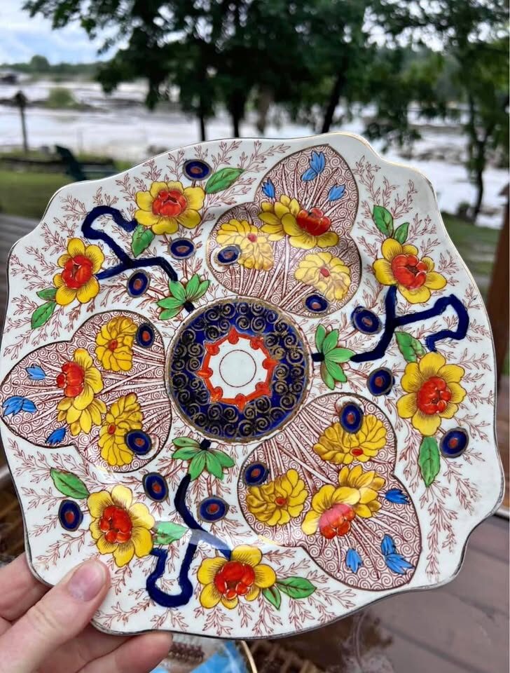 1930s Royal Staffordshire "Cairo" Square Scalloped Plate - Made in England