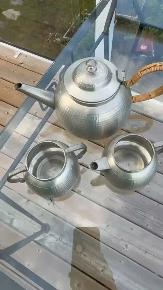 Vintage Selangor Pewter Tea Set (3-Piece, Pre-1963 Malaya Era) - photo 1