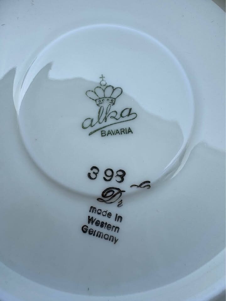 Vintage 1950s Alka Bavaria Germany Fine China Tea Set - 19 Pcs - photo 3