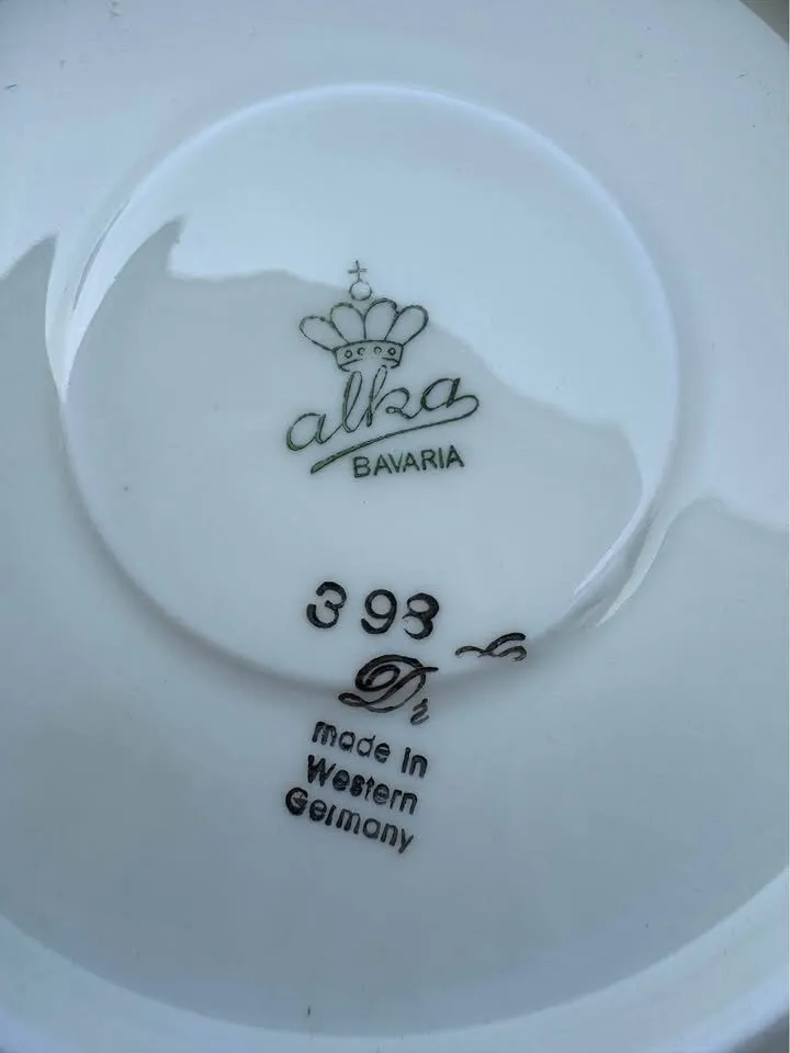 Vintage 1950s Alka Bavaria Germany Fine China Tea Set - 19 Pcs - photo 3