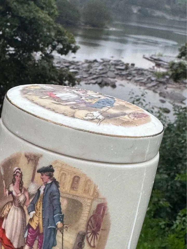 1950s Vintage Sandland Ware Ceramic Marmalade Jar with Lid - Made in England - photo 7