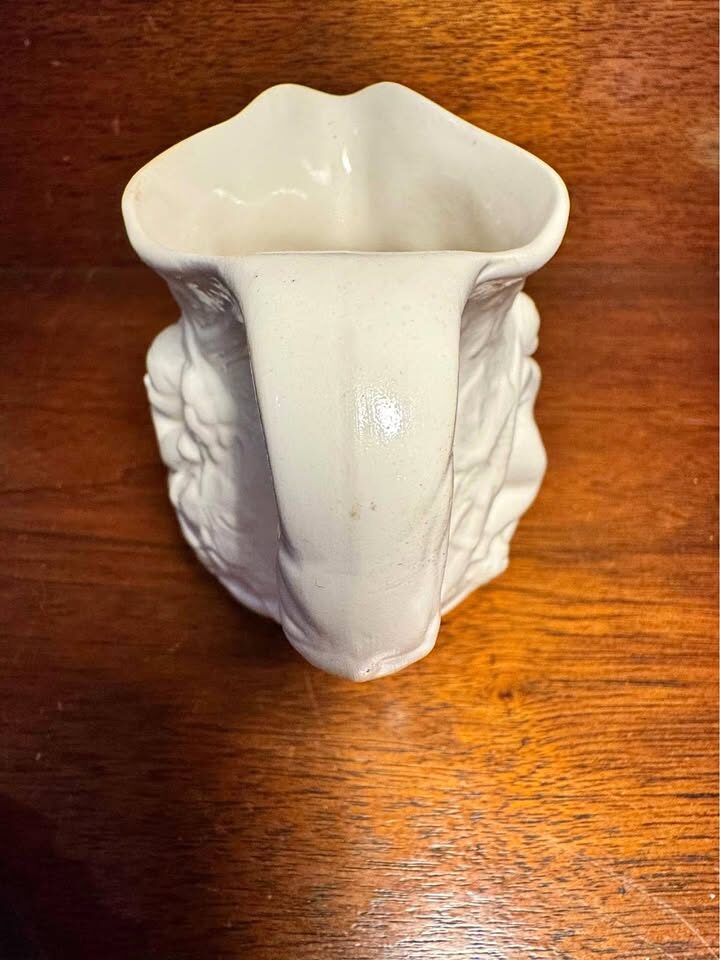 Vintage Mintons England Creamware Jug Cherub Relief
