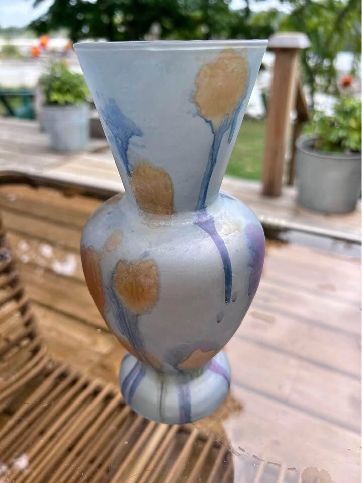 Vintage Rueven Art Glass Vase - Nouveau Art Glass Co. Canada