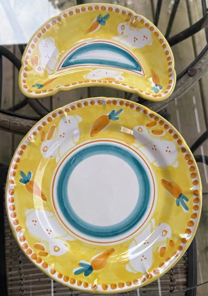 Authentic Ceramiche Casola Positano Hand-Painted Italian Plates Set - photo 3