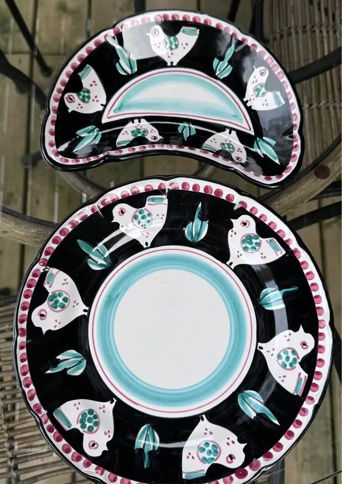 Authentic Ceramiche Casola Positano Hand-Painted Italian Plates Set - photo 5