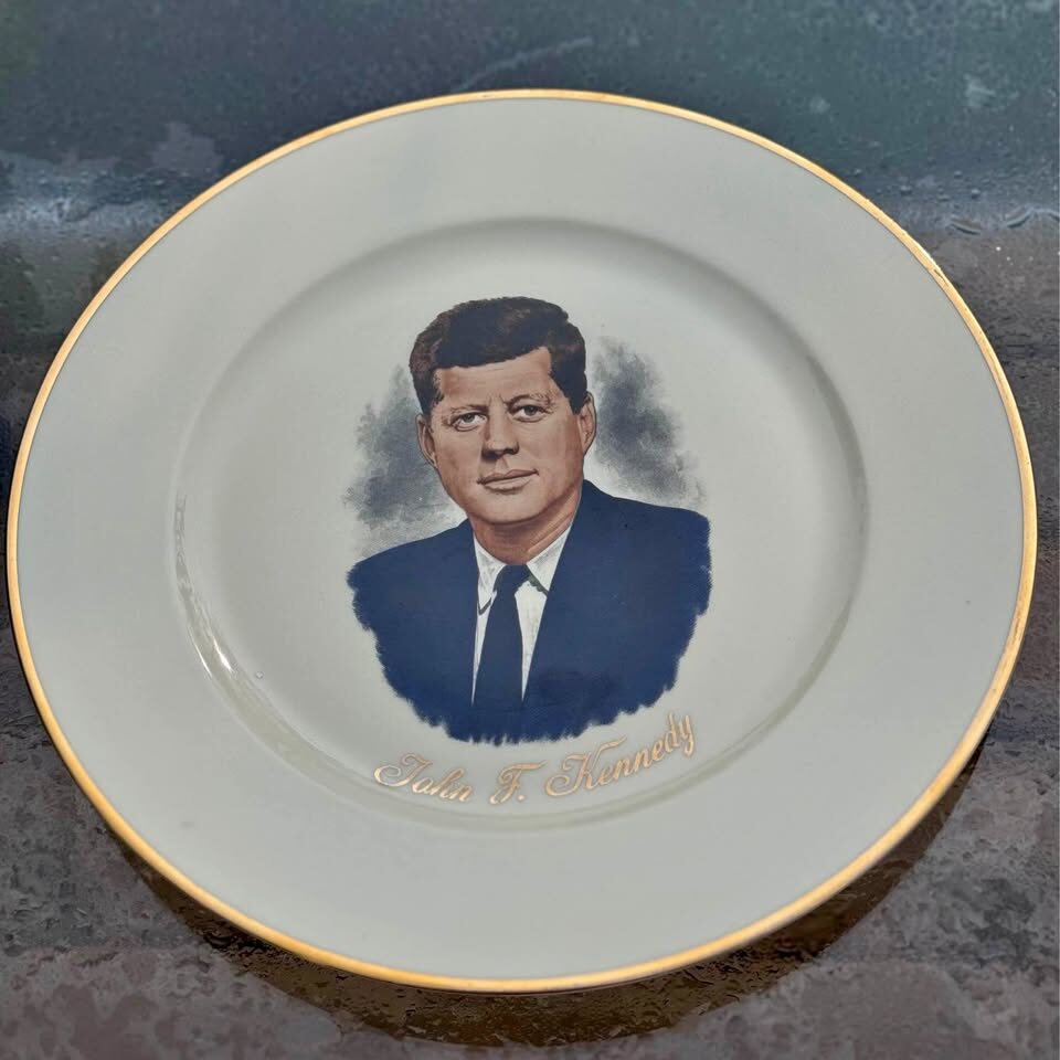 Rare Vintage 1960s JFK Commemorative Plate - NC Bavaria Western Germany Porcelain