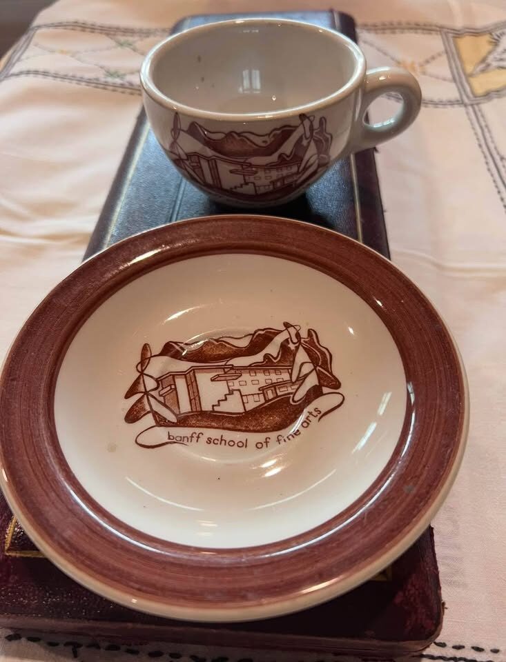 Vintage J.E. Heath Erica Stoneware Cup & Saucer - Banff School of Fine Arts 1967 - photo 2