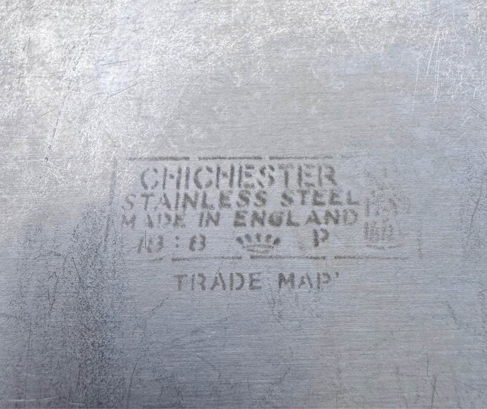 Vintage Chichester Stainless Steel Divided Serving Dish with Lid - MCM - photo 2