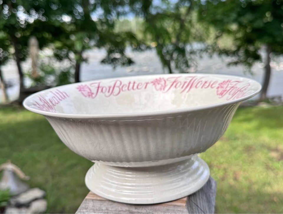 Antique Wedding Anniversary Pedestal Bowl Royal Staffordshire