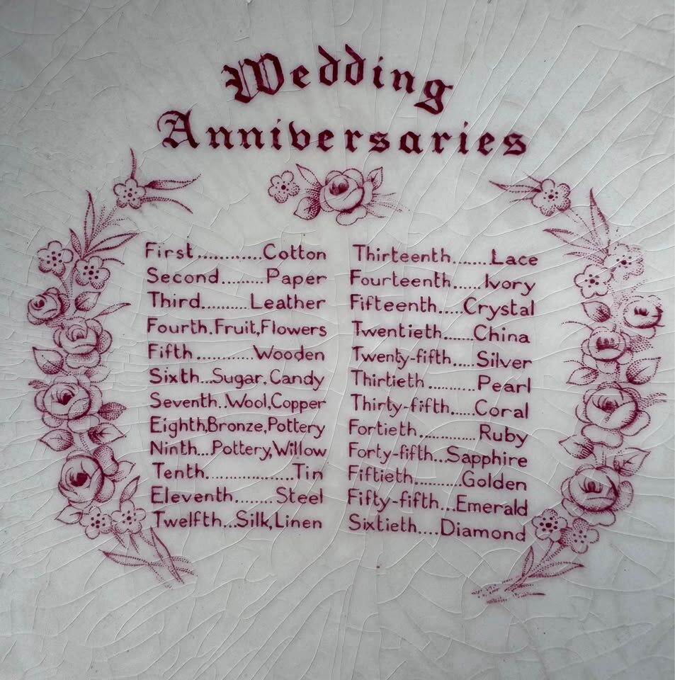 Antique Wedding Anniversary Pedestal Bowl Royal Staffordshire - photo 3