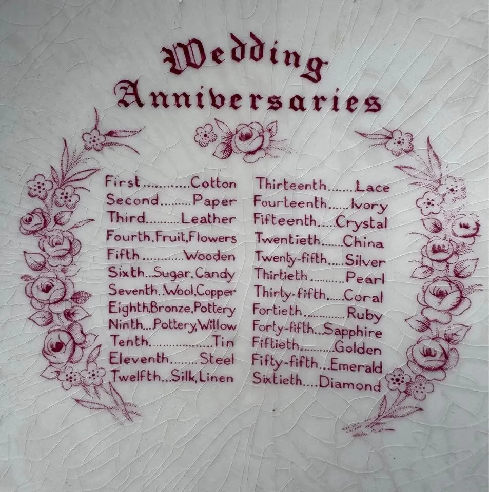 Antique Wedding Anniversary Pedestal Bowl Royal Staffordshire - photo 3
