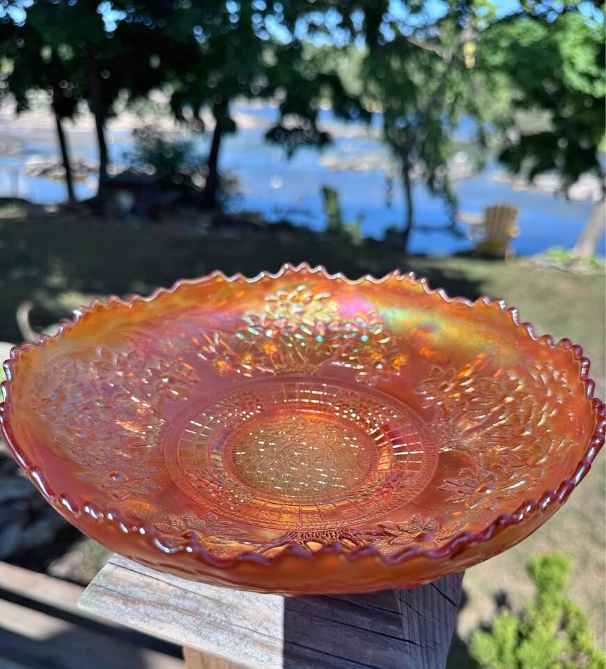 Vintage Carnival Glass Bowl