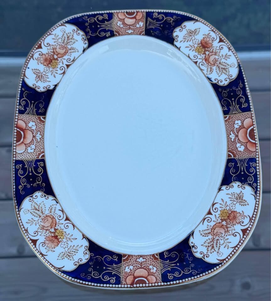 Vintage 1930s Wood & Sons "Napoli" Imari -10 Piece Dinnerware Set with Platter - photo 10