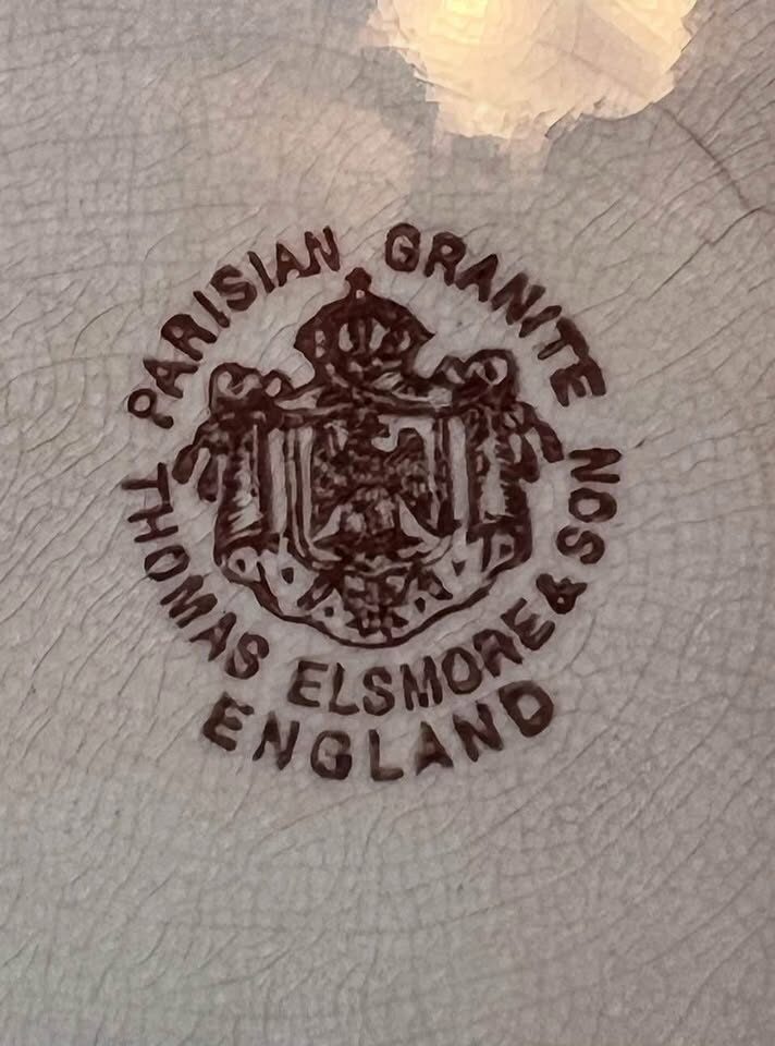 Rare Antique Thomas Elsmore ‘Parisian Granite’ Handled Platter (c.1872-1887) England - photo 3