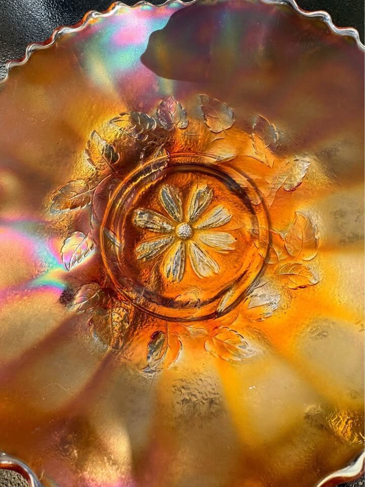 Vintage Marigold Carnival Glass Bowl - photo 4