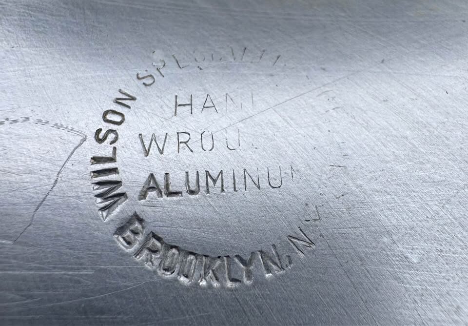 Vintage Wilson Specialties Aluminum Lazy Susan w/ Original Glass Insert and lid - photo 7